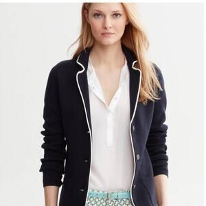 Banana Republic Knit Sweater Blazer lady jacket  size 4